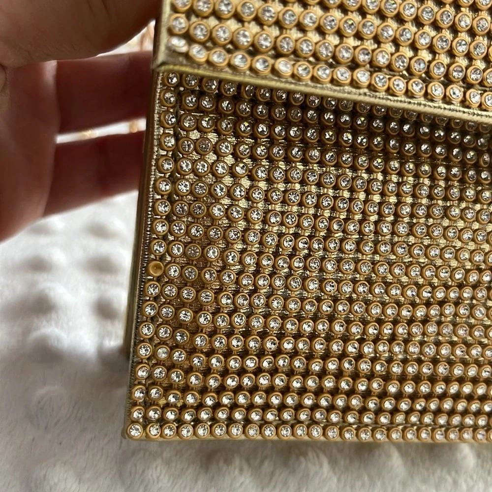 BADGLEY MISCHKA Gold Bejeweled Evening Bag 💛💎✨ - Picture 9 of 12